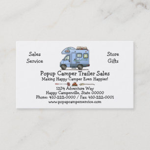 Over Cab Camper RV Business Card
