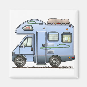 Over Cab Camper RV Magnet