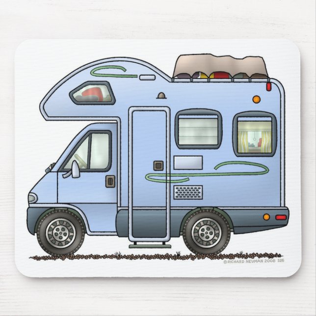 Over Cab Camper RV Mousepad (Front)