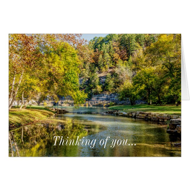 Over Dogwood Creek Thinking Of You Cards (Front Horizontal)