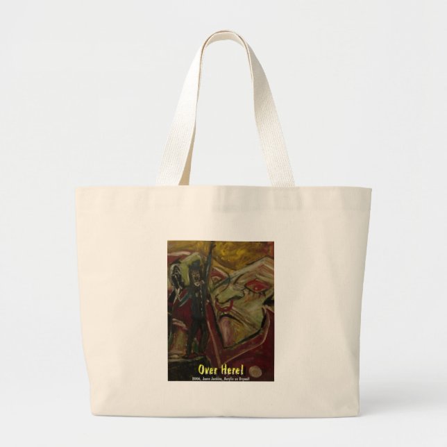 over here large tote bag (Front)