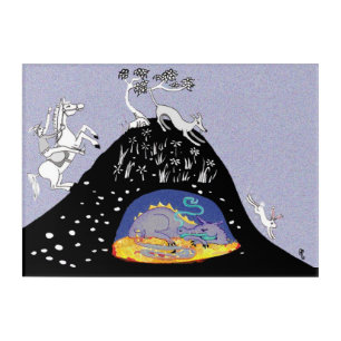 Over hill and under hill acrylic print