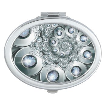 Over Jeweled Oval Compact Mirror by Fiery_Fire at Zazzle