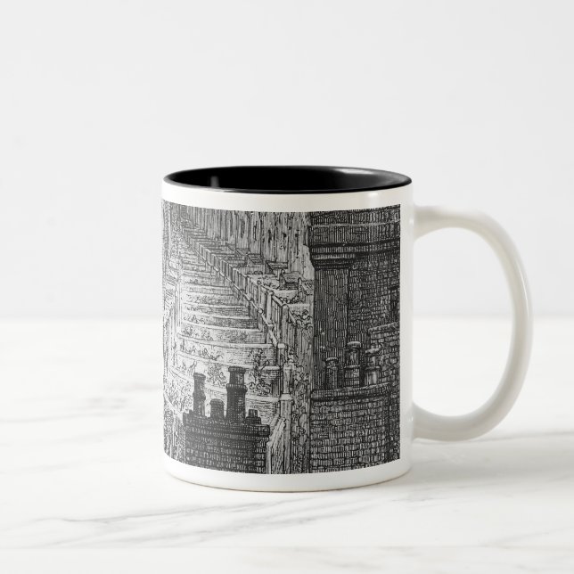 Over London - By Rail Two-Tone Coffee Mug (Right)