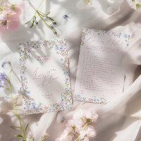 Over or under? Pink Floral Bridal Shower Game