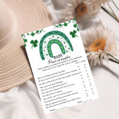 Over or under st patrick baby shower game