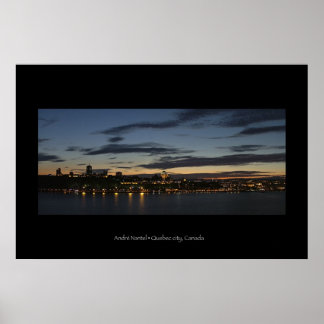 over Quebec city Poster