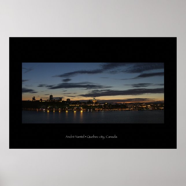 over Quebec city Poster (Front)