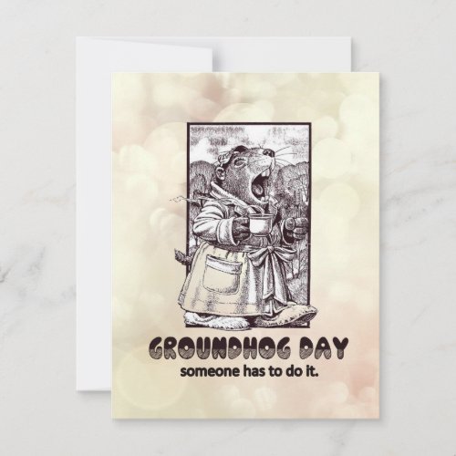 Over Rated Groundhog Day Party Invitation