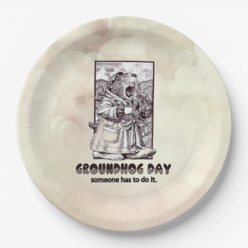 Over Rated? Groundhog Day Party Paper Plate by ZazzleHolidays at Zazzle