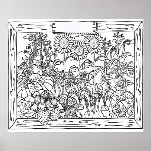 Over sized  20 X 24 Coloring Poster 1