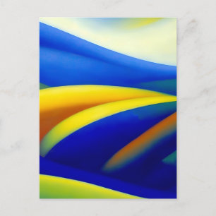 Over The Blue Hills Postcard