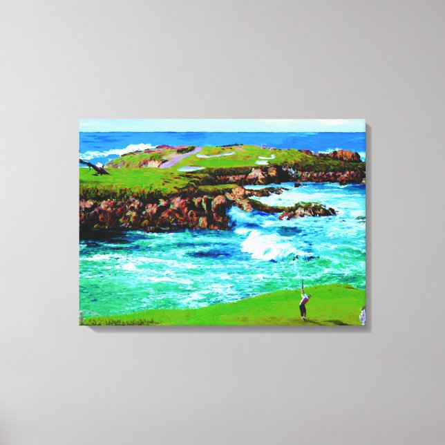 Over The Breakers At 16th on Canvas Print (Front)