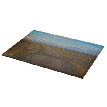 Over The Cattle Guard Cutting Board Landscape by TogetherWestDesigns at Zazzle