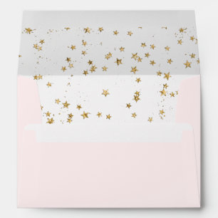 Over The Gold Moon Boho Pink Envelope