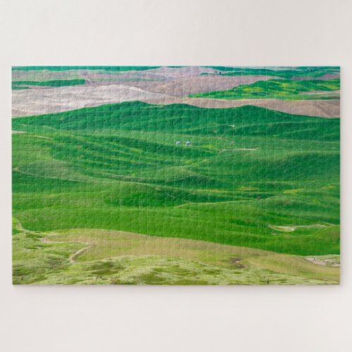 Over the Green Palouse from Steptoe Butte Hard Jigsaw Puzzle