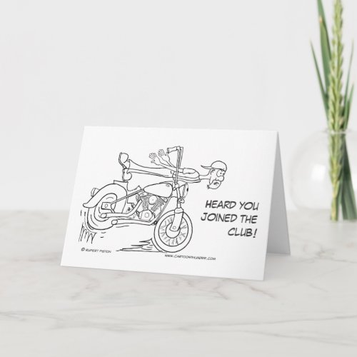 Over the Handlebars Get Well Card