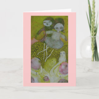 Over the Heads of Beavers Greeting Card