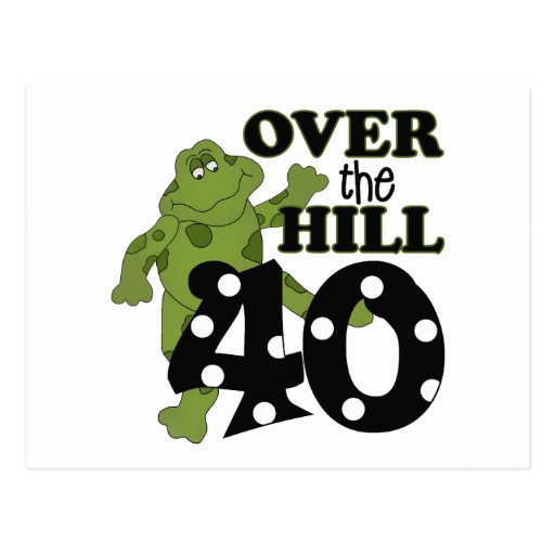 Over the Hill - 40 year Birthday Card.