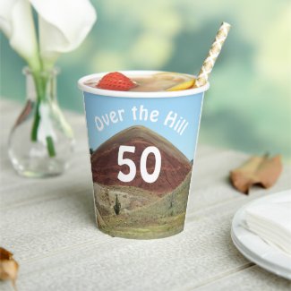 Over the Hill 50th Birthday Paper Cups