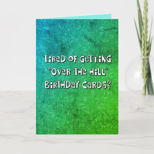 "Over the Hill" 55th Birthday Card (Front)