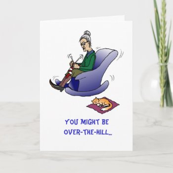 Over-the-hill  Birthday Card by Horsen_Around at Zazzle