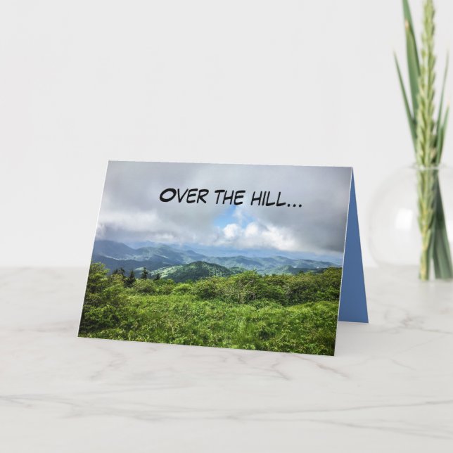 Over the Hill Birthday Card (Front)