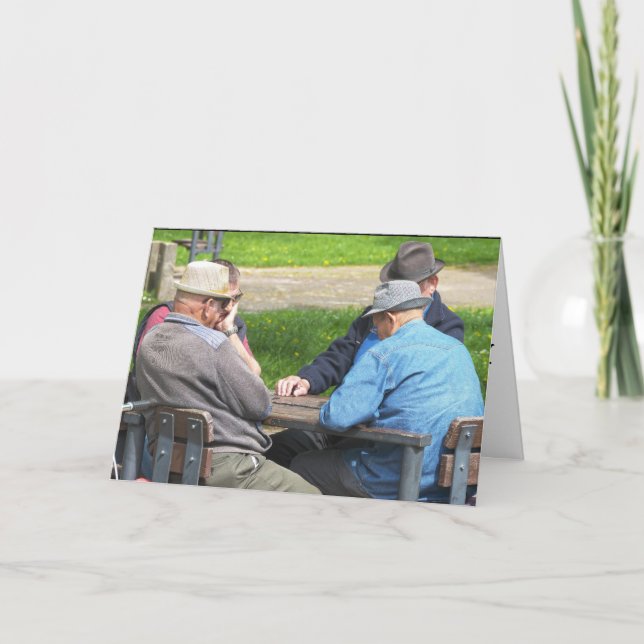 OVER THE HILL BIRTHDAY CARDS FOR HIM OLD MEN (Front)