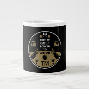 Over The Hill Birthday Golfer Giant Coffee Mug