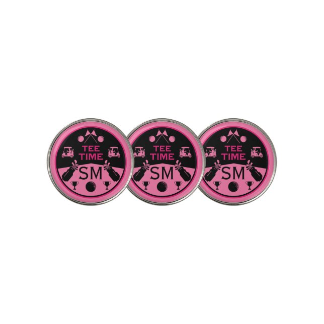 Over The Hill Birthday Golfer Golf Ball Marker (3 Up)