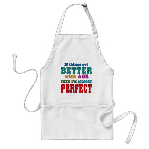 Over the Hill Birthday Humor Adult Apron