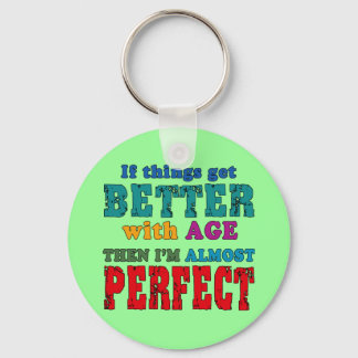 Over the Hill Birthday Humor Keychain