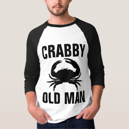 OVER THE HILL BIRTHDAY MENS CRABBY T_Shirts
