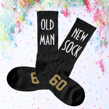Over The Hill Birthday Party Favor Old Man New Socks by Ohhhhilovethat at Zazzle