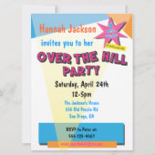 Over the Hill Birthday Party Magazine Cover Invite (Back)