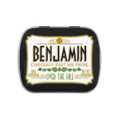 Over the Hill Birthday Party Mints Jelly Belly Candy Tin (Top)