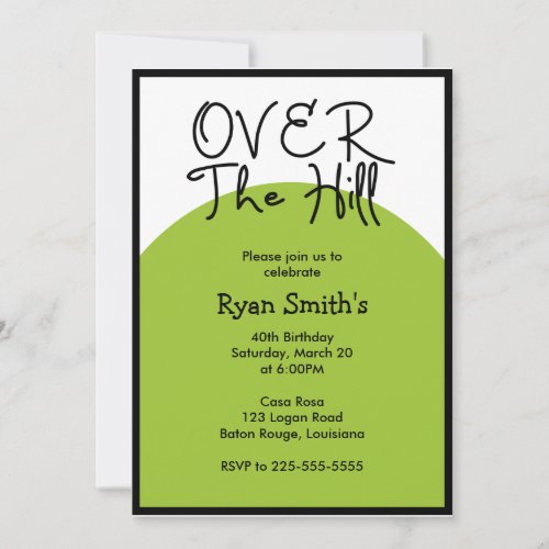 Over the Hill Birthday (Today's Best Award) Custom Announcement