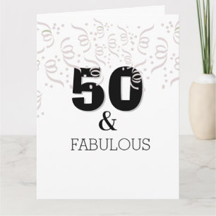 Over the Hill Black Happy 50th Birthday Card