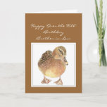 Over the hill Brother-in-Law Birthday Fun Duck Card<br><div class="desc">Great card if you know someone who needs a chuckle  Don't Let Old Age drive you quackers Birthday Duck</div>