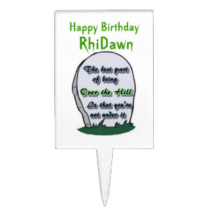 Over the Hill Cake Topper