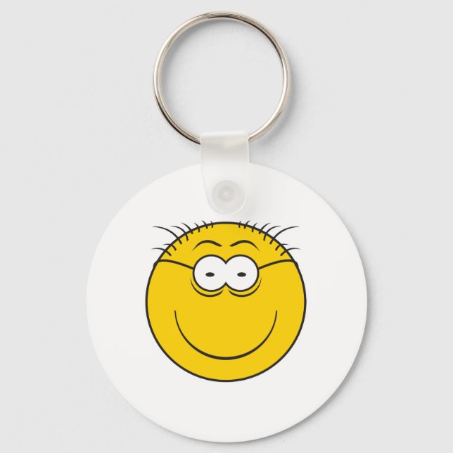 Over the Hill Face Keychain (Front)