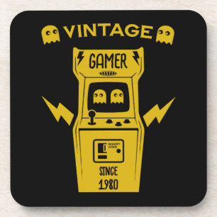 Over The Hill Gamers Birthday Beverage Coaster