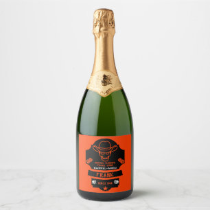 Over The Hill Getting Old Sparkling Wine Label