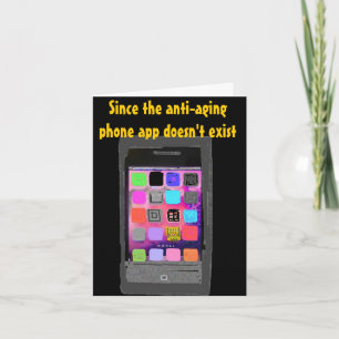 Over the Hill Humorous Birthday phone app Card