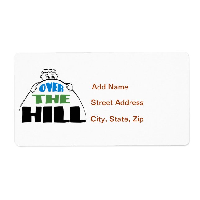 Over the Hill Label (Front)