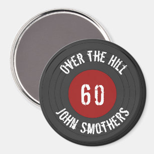 Over the Hill Name Age Vinyl Rock N Roll Record Magnet