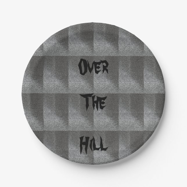 Over the Hill Paper Plates (Front)