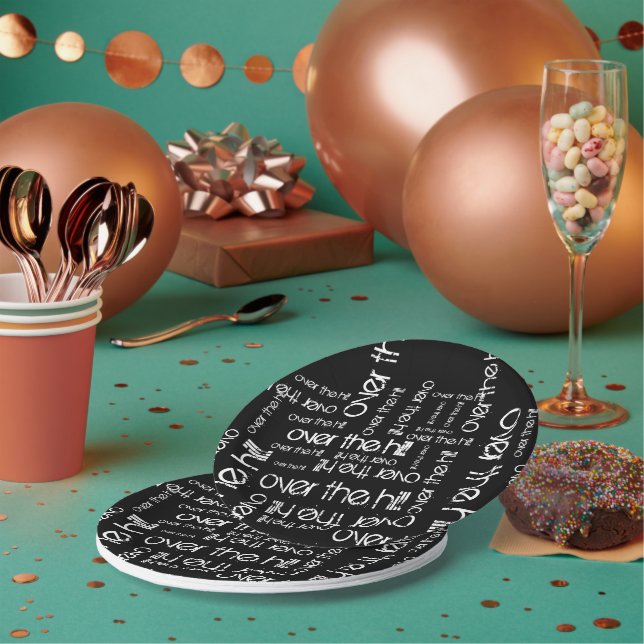 Over the Hill Paper Plates (Multi)