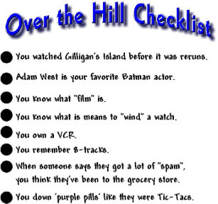 over the hill posters