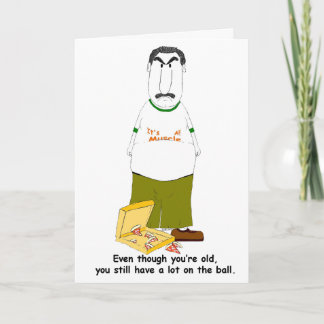 Over the Hill, Sarcastic, Crabby Old Men Birthday Card
